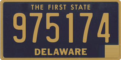 DE license plate 975174