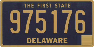 DE license plate 975176