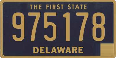 DE license plate 975178