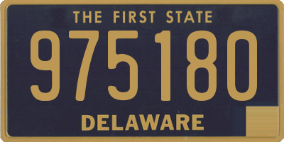 DE license plate 975180