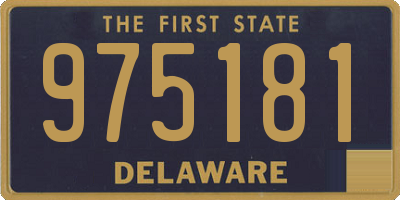 DE license plate 975181