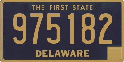 DE license plate 975182