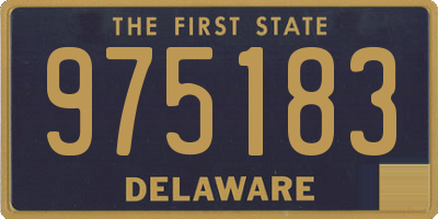 DE license plate 975183