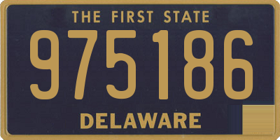 DE license plate 975186