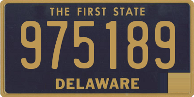 DE license plate 975189