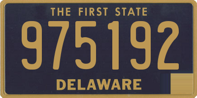 DE license plate 975192