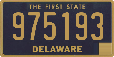 DE license plate 975193