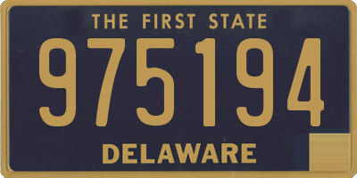 DE license plate 975194