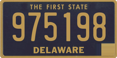 DE license plate 975198