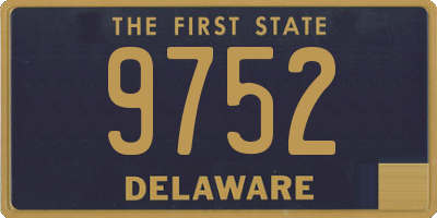 DE license plate 9752