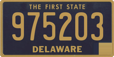 DE license plate 975203