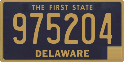 DE license plate 975204