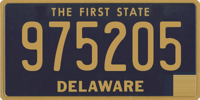 DE license plate 975205