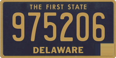 DE license plate 975206