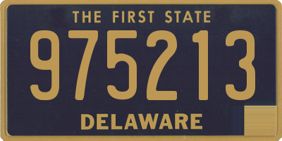 DE license plate 975213