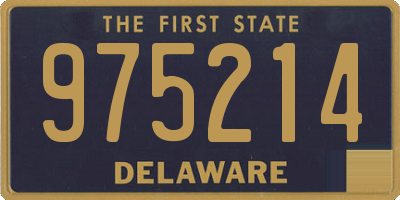 DE license plate 975214