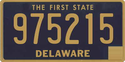 DE license plate 975215