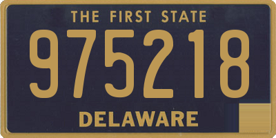 DE license plate 975218