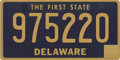 DE license plate 975220