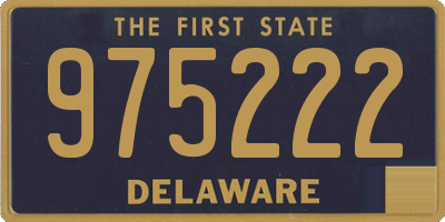 DE license plate 975222