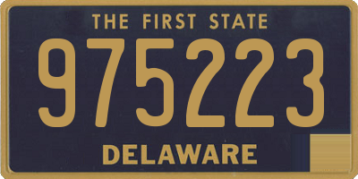 DE license plate 975223