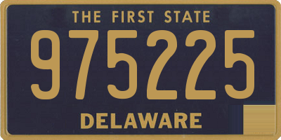 DE license plate 975225