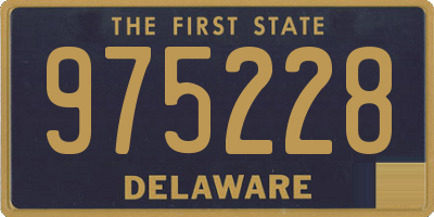 DE license plate 975228