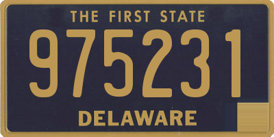 DE license plate 975231