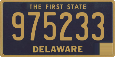 DE license plate 975233