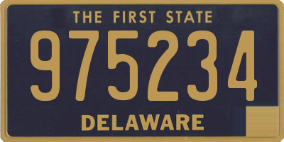 DE license plate 975234