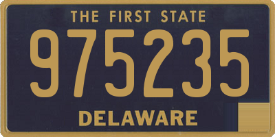 DE license plate 975235