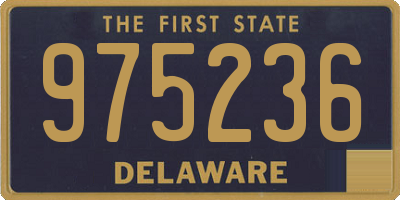 DE license plate 975236