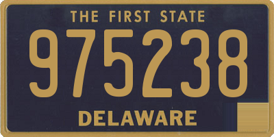 DE license plate 975238