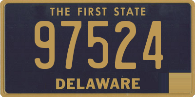 DE license plate 97524