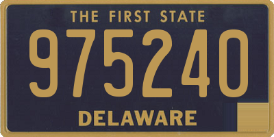 DE license plate 975240