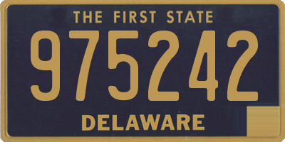 DE license plate 975242