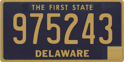 DE license plate 975243