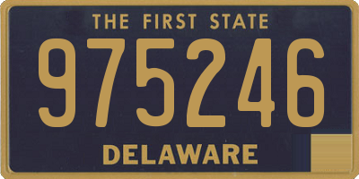 DE license plate 975246