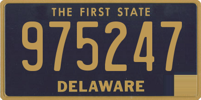 DE license plate 975247