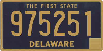 DE license plate 975251