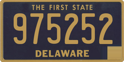 DE license plate 975252