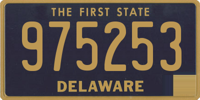 DE license plate 975253