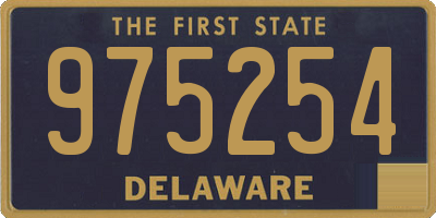 DE license plate 975254