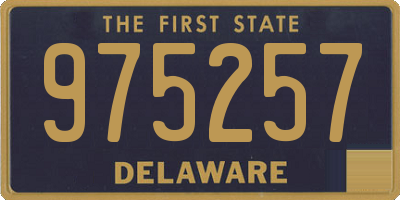 DE license plate 975257