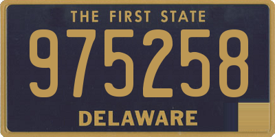 DE license plate 975258