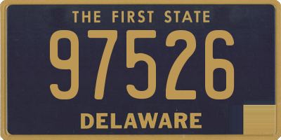 DE license plate 97526