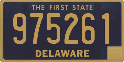 DE license plate 975261