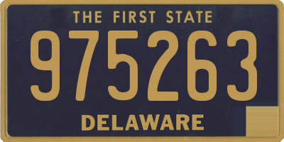 DE license plate 975263