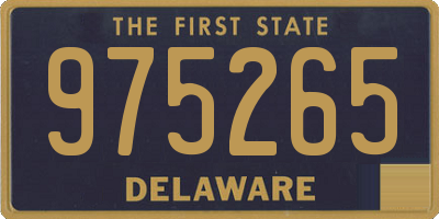 DE license plate 975265