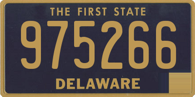 DE license plate 975266